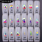 20pcs Irregular Shape Rhinestones Nail Art Gems AB Color Flat Back Diamonds Wholesale Sparkling Nail Accessories