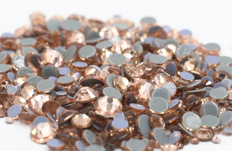 SS6-SS30 40Colors Crystal AB DMC Hot Fix Rhinestones,Glass Strass Hotfix Iron On Rhinestones Nailart Sewing & Fabric Decorations