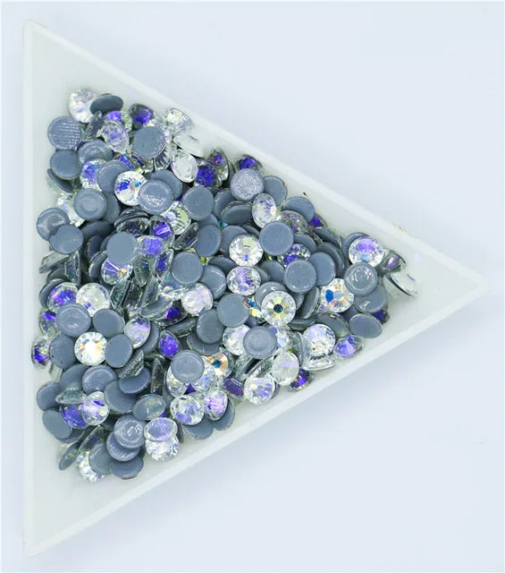 ss3,ss4,ss8,ss12,ss34 Hot fix Rhinestone Glitter Strass Flatback Glass Crystal Hotfix stones Iron on Rhinestones For Garment