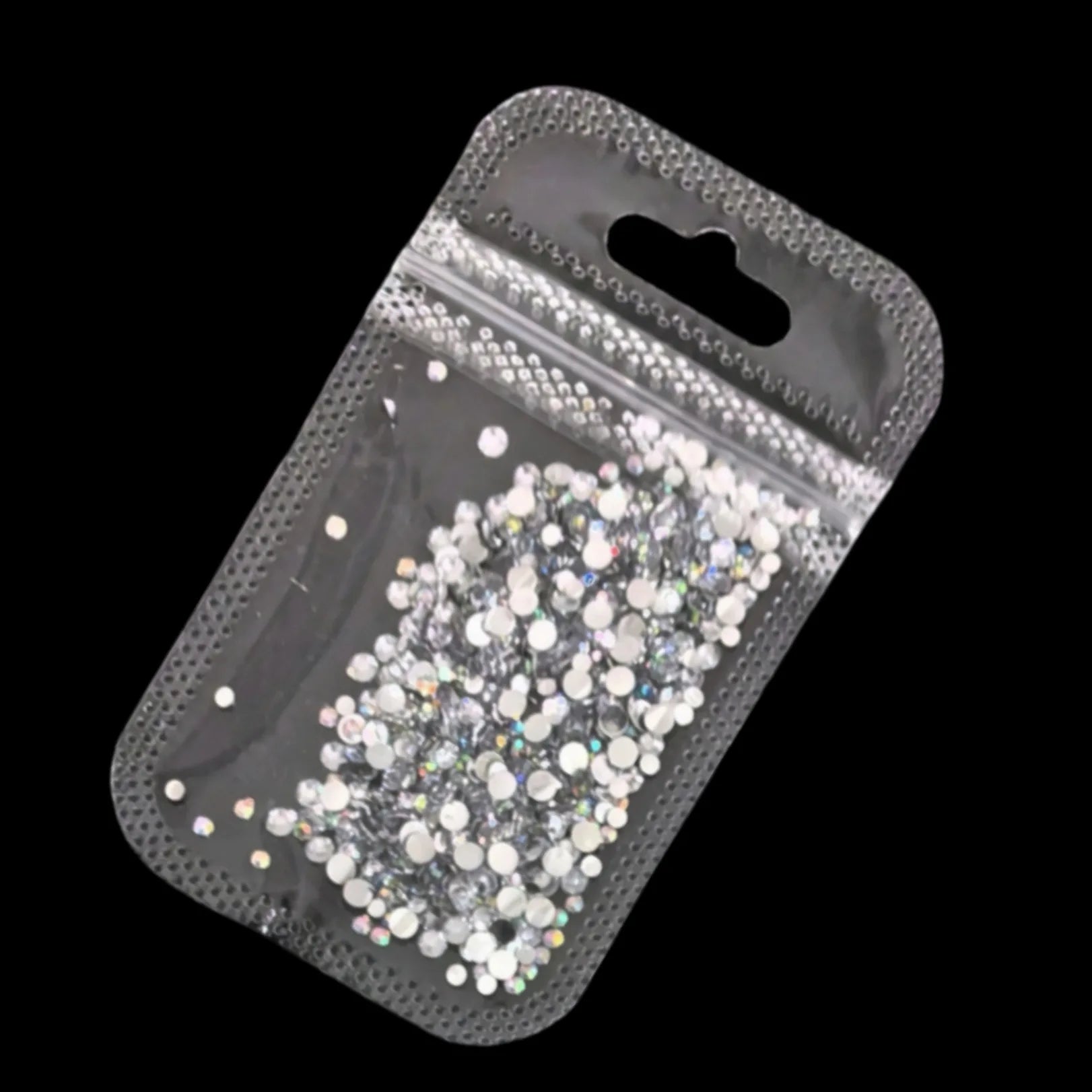 DIY Nail Art Accessories Pack Bow Tie Rhinestones Round Diamonds for Nail Decoration