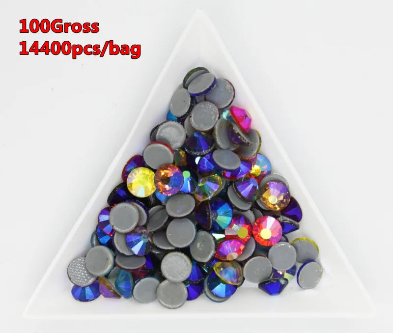 SS6-SS30 Bulk Bag 42 Colors Wholesale Top Quality Better DMC Hotfix Rhinestones Crystal Hot Fix Rhinestone Garment