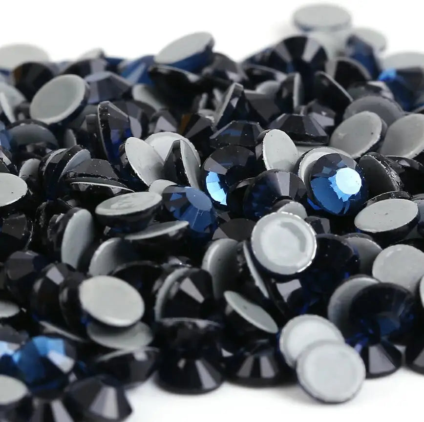 ss3,ss4,ss8,ss12,ss34 Hot fix Rhinestone Glitter Strass Flatback Glass Crystal Hotfix stones Iron on Rhinestones For Garment