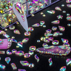 24 grid nail drill shaped resin drill mixed with flat bottomed round drill DIY jewelry