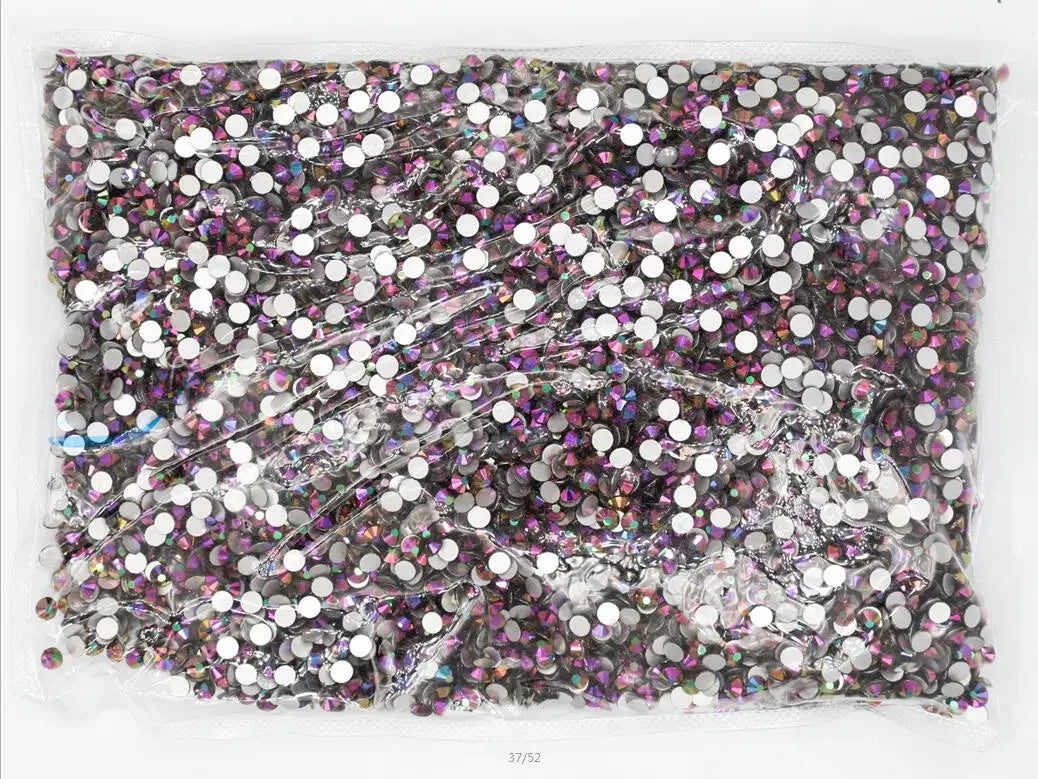 Wholesale Bulk Package SS3-SS30 Flatback Crystal AB Non hotfix Rhinestones Clear AB Strass for Nail Art Decorations