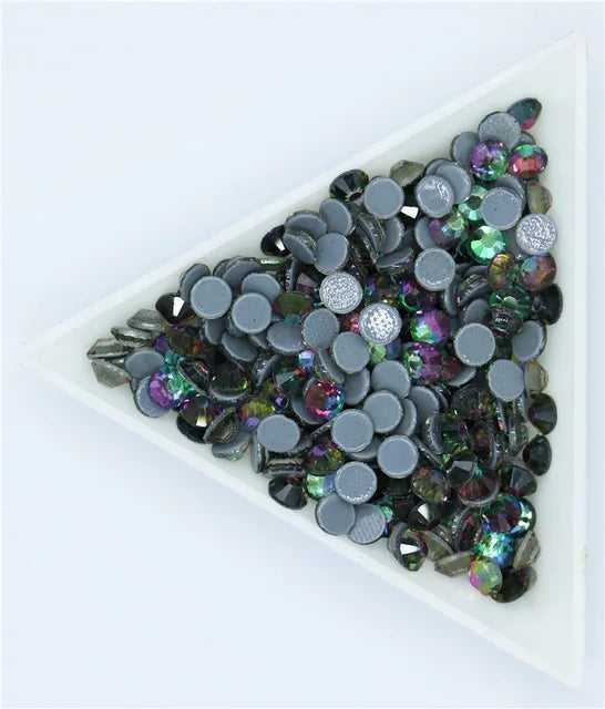 ss3,ss4,ss8,ss12,ss34 Hot fix Rhinestone Glitter Strass Flatback Glass Crystal Hotfix stones Iron on Rhinestones For Garment