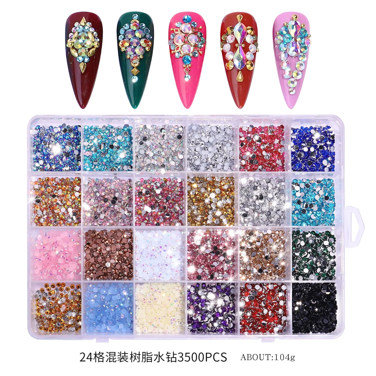 Wholesale Resin Rhinestones for Cloth Shoes Mobile Nail Decorations Jelly AB Crystal Gems Flatback  Rhinestone Accessories