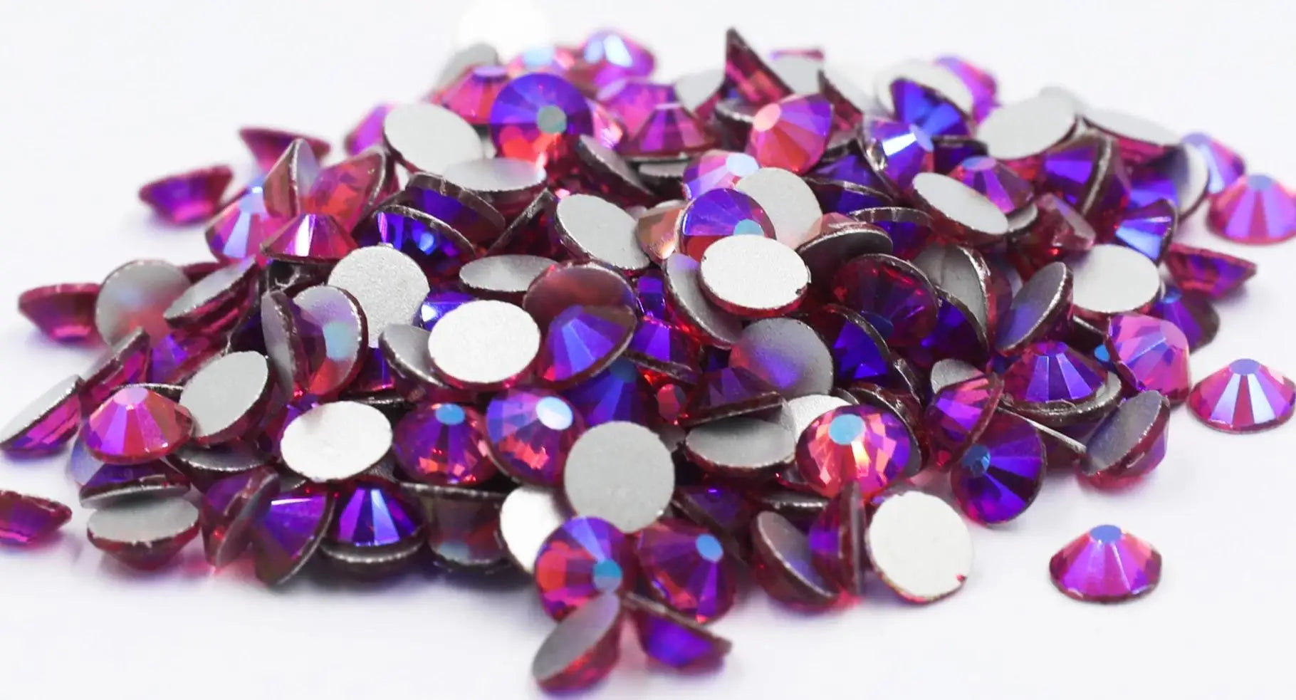 Light Pink/Rose /Fuchsia /Siam Glass 3D Nail Art Rhinestones SS3~SS34 Crystal Nails Non HotFix Decorations