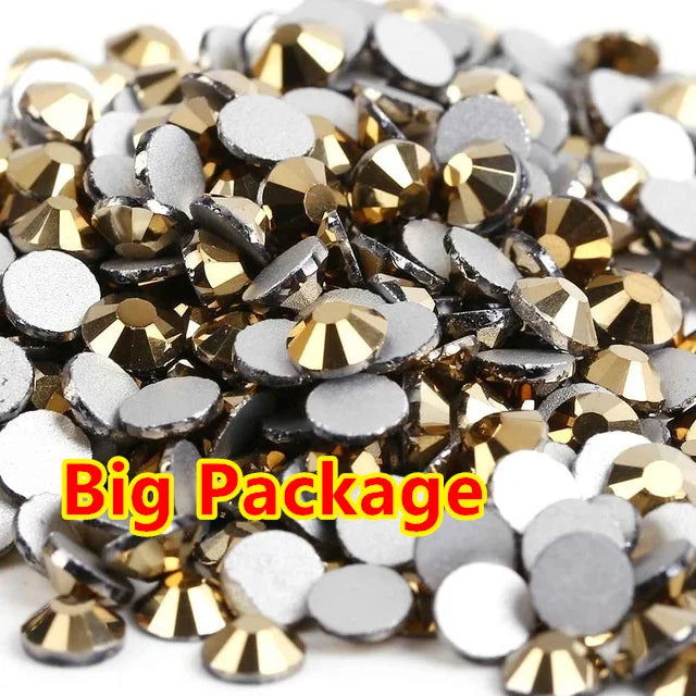 Big Bulk Package SS3-SS30 Flatback Non Hotfix Crystal Nail Art Rhinestone Decoretion Glitter Flatback Crystal AB