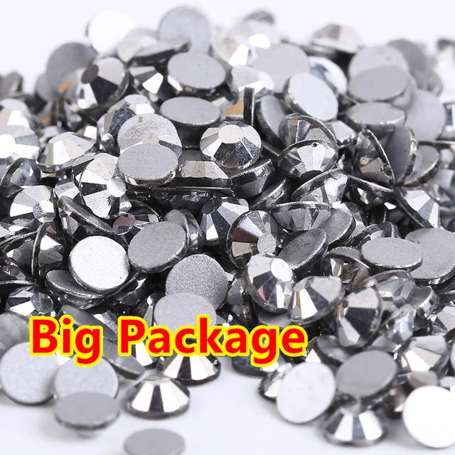 Wholesale Bulk Package SS3-SS30 Flatback Crystal AB Non hotfix Rhinestones Clear AB Strass for Nail Art Decorations
