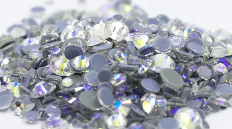 SS6-SS30 Newest 40Colors Crystal AB DMC Hot Fix Rhinestones,Glass Strass Hotfix Iron On Rhinestones Sewing & Fabric Decorations