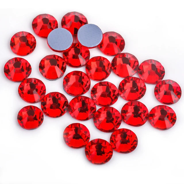 SS6-SS30 Newest 40Colors Crystal AB DMC Hot Fix Rhinestones,Glass Strass Hotfix Iron On Rhinestones Sewing & Fabric Decorations