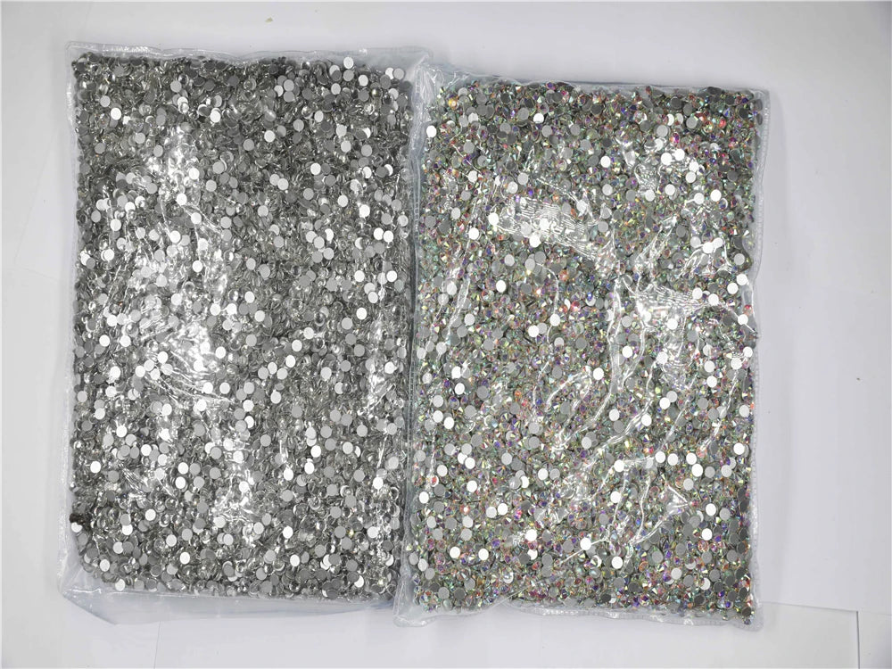 100Gross Big  Package White/Pink/Green/Blue/Opal Flatback Crystal AB Non hotfix Rhinestones AB Strass for Nail Art Decorations