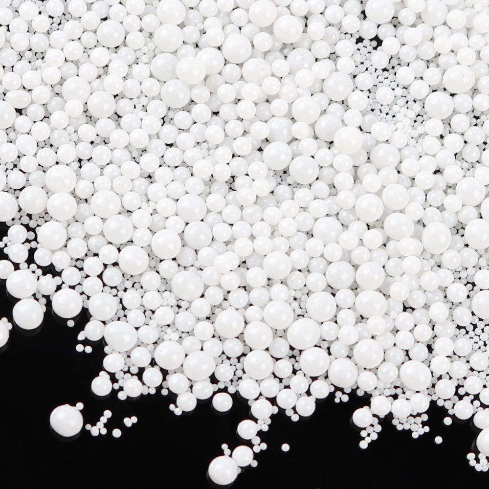 10g/bag Mini Bubble Ball Beads 0.6-3mm Mixed Tiny Beads For Glass Globe Silicone Mold Filler Charms DIY Nail Art Decor