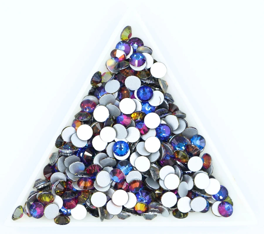 Newest Purple Velvet Crystal Loose стразы Non Hot Fix Rhinestones Glass Strass Non Hotfix Rhinestone DIY Nails Art Decorations