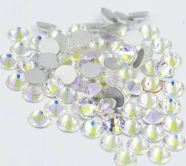 Multi colors SS3-SS30 Non Hot Fix Rhinestones flat back crystal strass glitter stone for DIY manicure 3D nail art fabric garment