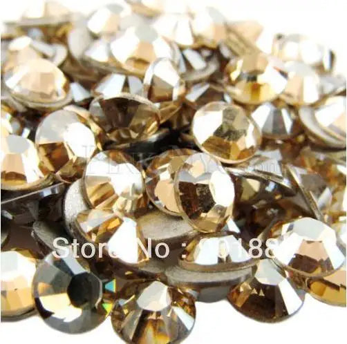 SS3~SS30 AAAAA Top Quality Crystal Non Hotfix Nail art Rhinestone Super Bright Glass Strass 3D Nail Art Decoration