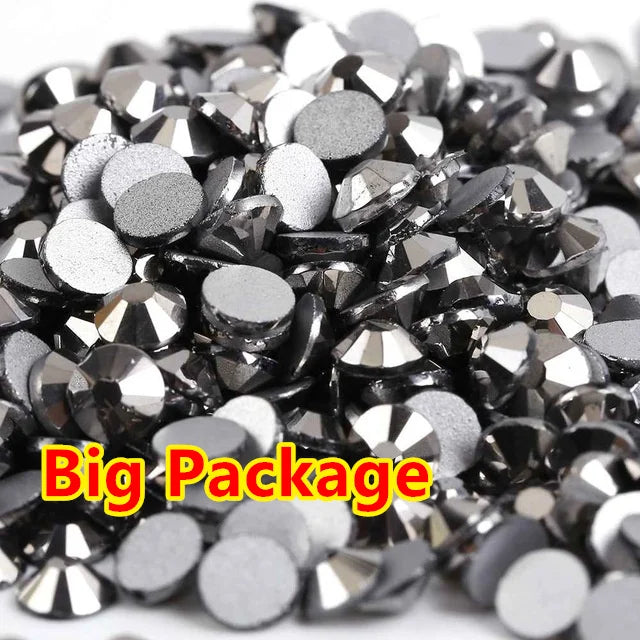 Wholesale Bulk Package SS3-SS30 Flatback Crystal AB Non hotfix Rhinestones Clear AB Strass for Nail Art Decorations
