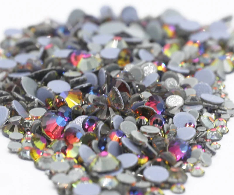 SS6-SS30 40Colors Crystal AB DMC Hot Fix Rhinestones,Glass Strass Hotfix Iron On Rhinestones Nailart Sewing & Fabric Decorations
