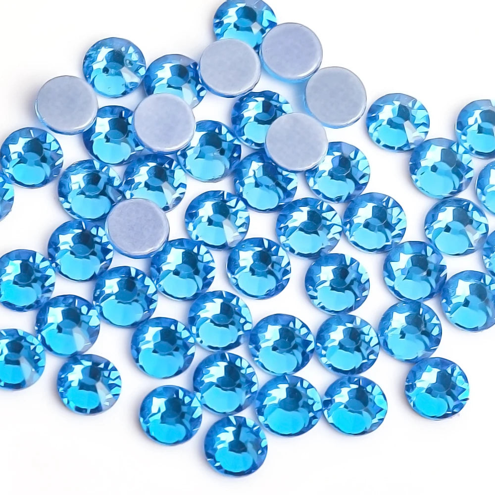SS6-SS30 40Colors Crystal AB Better DMC Hot Fix Rhinestones,Glass Strass Hotfix Iron On Rhinestones Sewing & Fabric Decorations