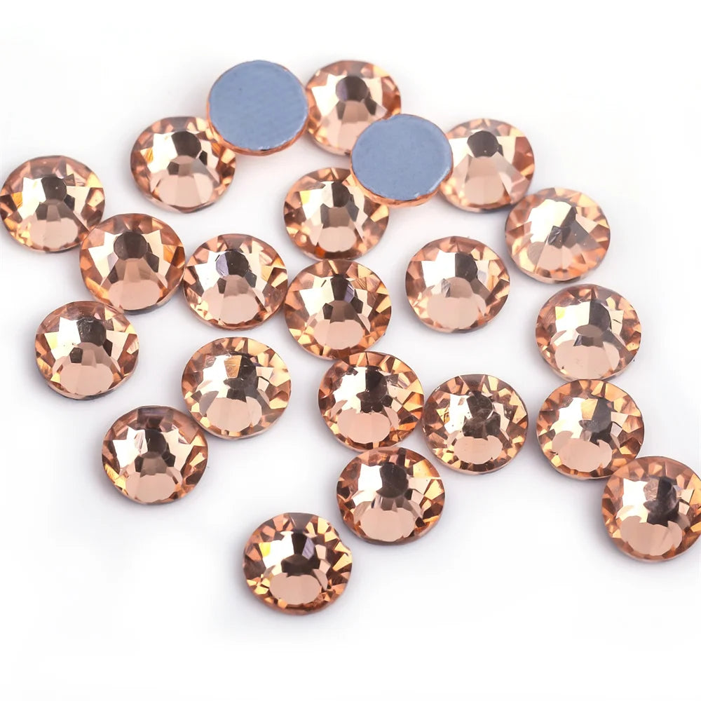 SS6-SS30 40Colors Crystal AB Better DMC Hot Fix Rhinestones,Glass Strass Hotfix Iron On Rhinestones Sewing & Fabric Decorations