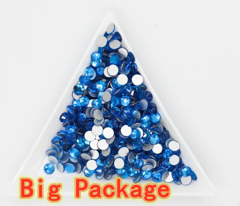 Wholesale Bulk Package SS3-SS30 Flatback Crystal AB Non hotfix Rhinestones Clear AB Strass for Nail Art Decorations