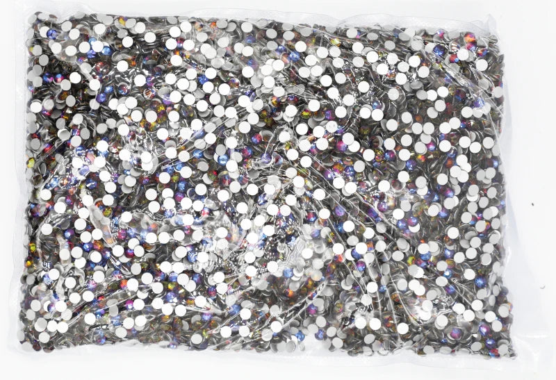 100Gross Big  Package White/Pink/Green/Blue/Opal Flatback Crystal AB Non hotfix Rhinestones AB Strass for Nail Art Decorations
