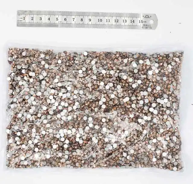 Wholesale Bulk Package SS3-SS30 Flatback Crystal AB Non hotfix Rhinestones Clear AB Strass for Nail Art Decorations