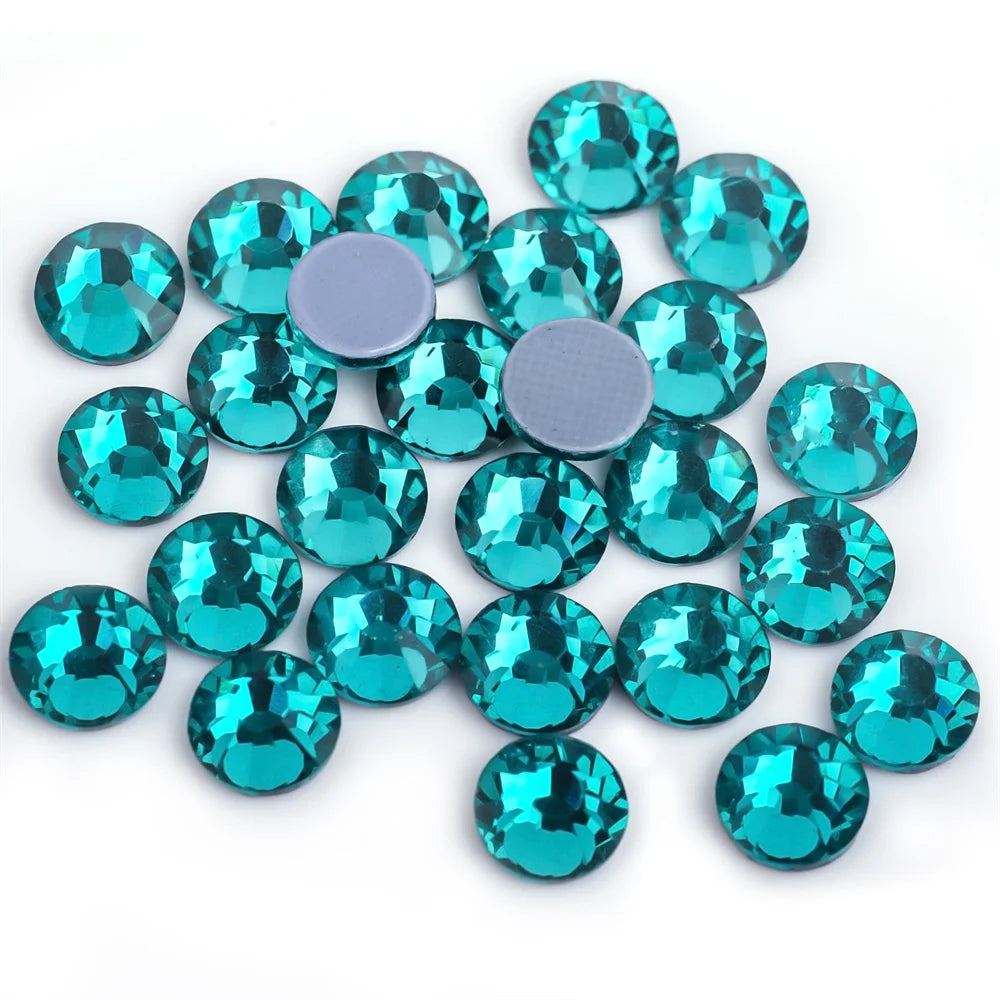 SS6-SS30 40Colors Crystal AB Better DMC Hot Fix Rhinestones,Glass Strass Hotfix Iron On Rhinestones Sewing & Fabric Decorations