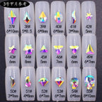 20pcs Irregular Shape Rhinestones Nail Art Gems AB Color Flat Back Diamonds Wholesale Sparkling Nail Accessories