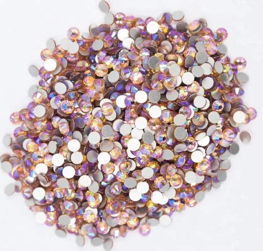 Light Pink/Rose /Fuchsia /Siam Glass 3D Nail Art Rhinestones SS3~SS34 Crystal Nails Non HotFix Decorations