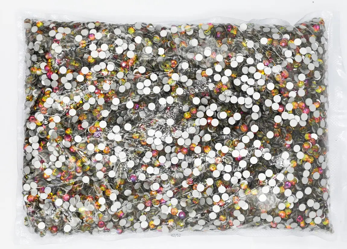 Wholesale Bulk Package SS3-SS30 Flatback Crystal AB Non hotfix Rhinestones Clear AB Strass for Nail Art Decorations