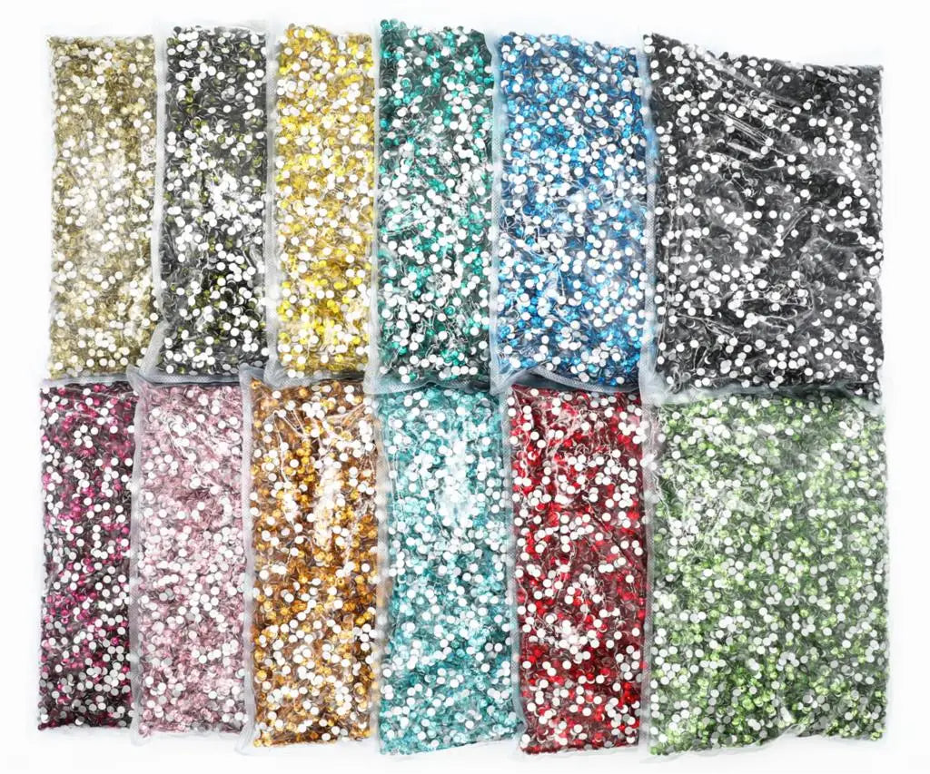 100Gross Big  Package White/Pink/Green/Blue/Opal Flatback Crystal AB Non hotfix Rhinestones AB Strass for Nail Art Decorations