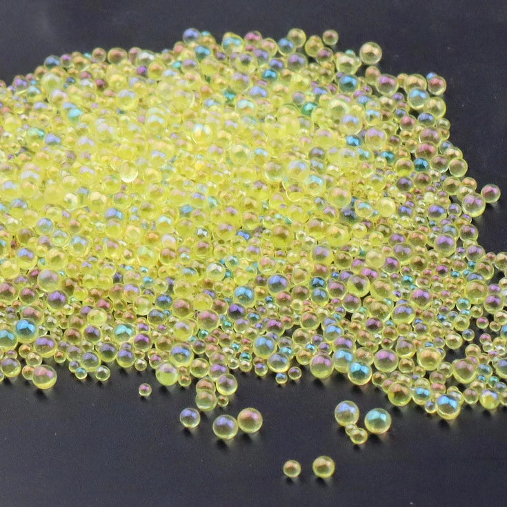 10g/bag Mini Bubble Ball Beads 0.6-3mm Mixed Tiny Beads For Glass Globe Silicone Mold Filler Charms DIY Nail Art Decor