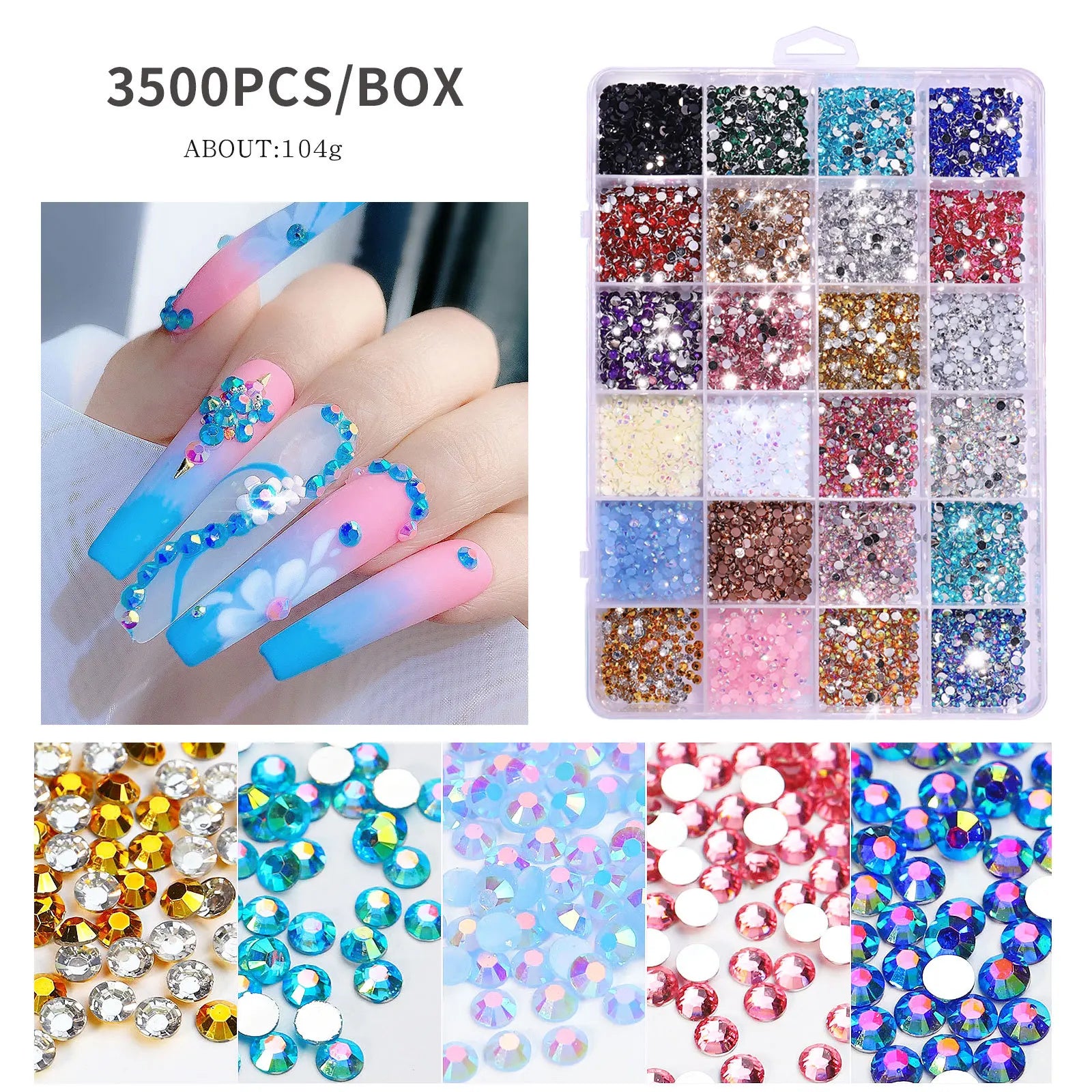 Wholesale Resin Rhinestones for Cloth Shoes Mobile Nail Decorations Jelly AB Crystal Gems Flatback  Rhinestone Accessories
