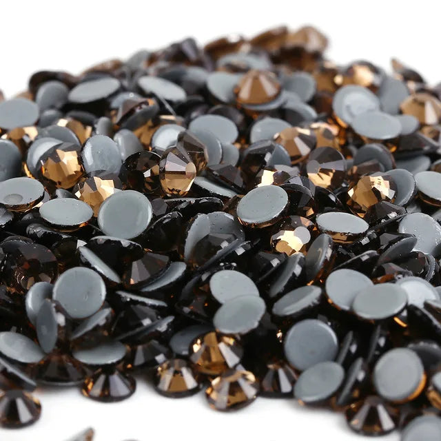 SS6-SS30 40Colors Crystal AB DMC Hot Fix Rhinestones,Glass Strass Hotfix Iron On Rhinestones Nailart Sewing & Fabric Decorations