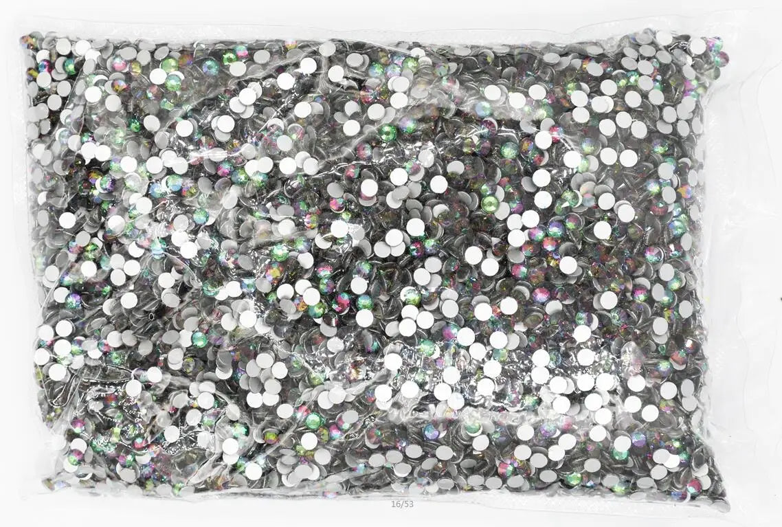 Wholesale Bulk Package SS3-SS30 Flatback Crystal AB Non hotfix Rhinestones Clear AB Strass for Nail Art Decorations