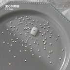 100pcs Nail Flat Shaped Diamond Jewelry White Super Sparkling Butterfly Star Water Droplet Diamond Glass Rhinestone Wholesale