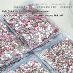 1440 Pcs/Bag Hot-Selling Nail Art Rhinestones: Light Pink Flatback Teardrop Glass Rhinestones | DIY Nail Art Ornaments Wholesale